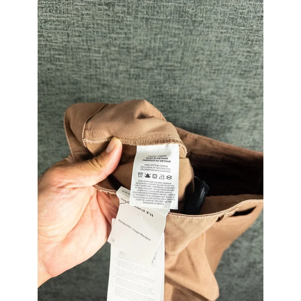 Air Jordan Standard Fit Cargo Pants Mens S Tan Khaki Cotton Streetwear Utility